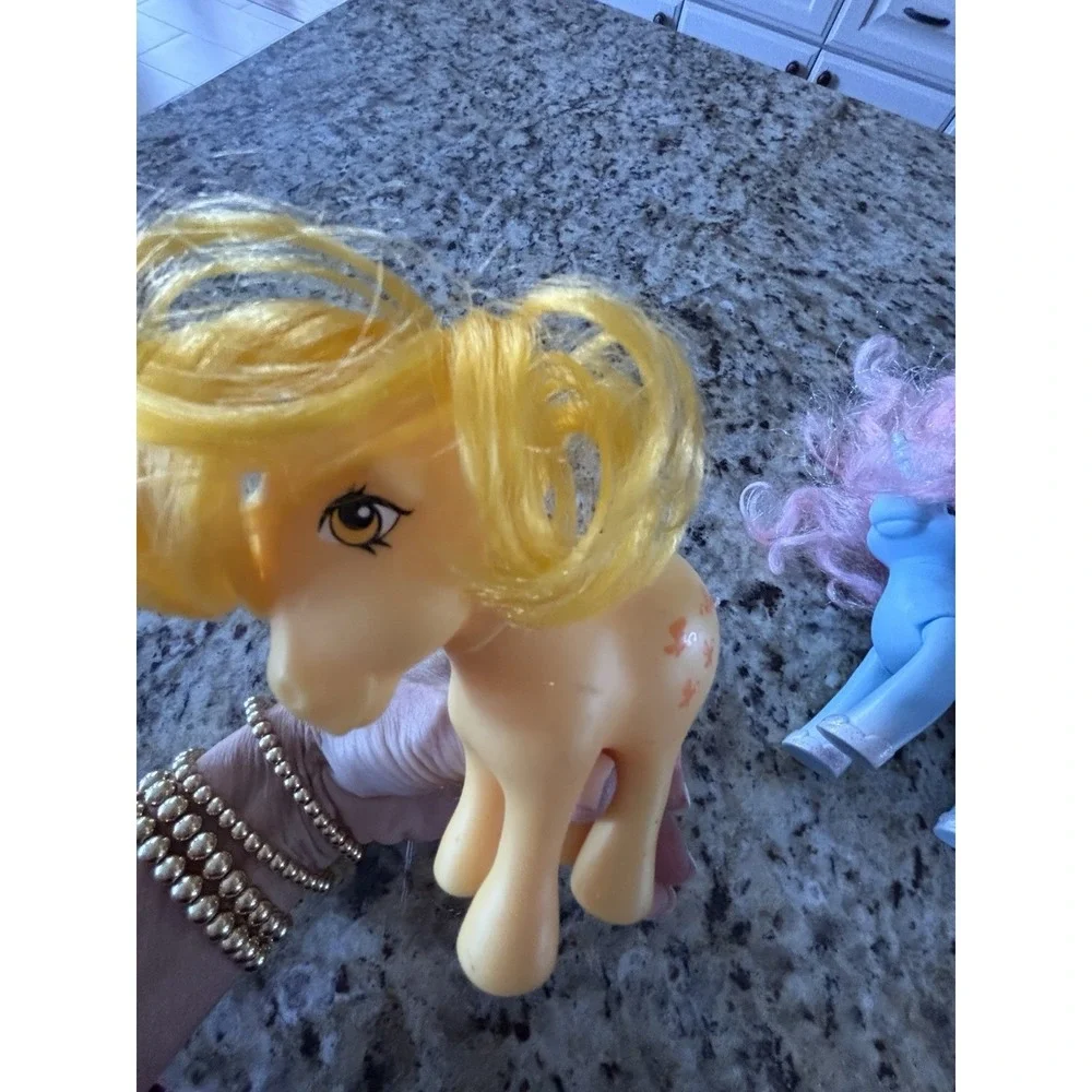Three My Little Pony Figures One Is A TY Beanie Baby The Others HardPlastic 3239